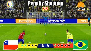 CHILE vs BRAZIL - Penalty Shootout 2024 | Final Copa America 2024 | Live Football Match