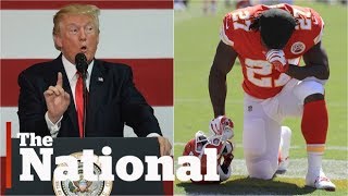 Trump bashes NFL players as protests grow | 'This has nothing to do with race'