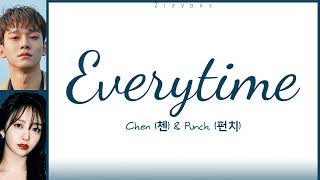 CHEN (첸) & Punch (펀치) - "Everytime (Descendants Of The Sun OST Part 2)" (Color Coded Lyrics)