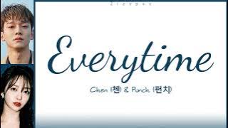 CHEN (첸) & Punch (펀치) - 'Everytime (Descendants Of The Sun OST Part 2)' (Color Coded Lyrics)