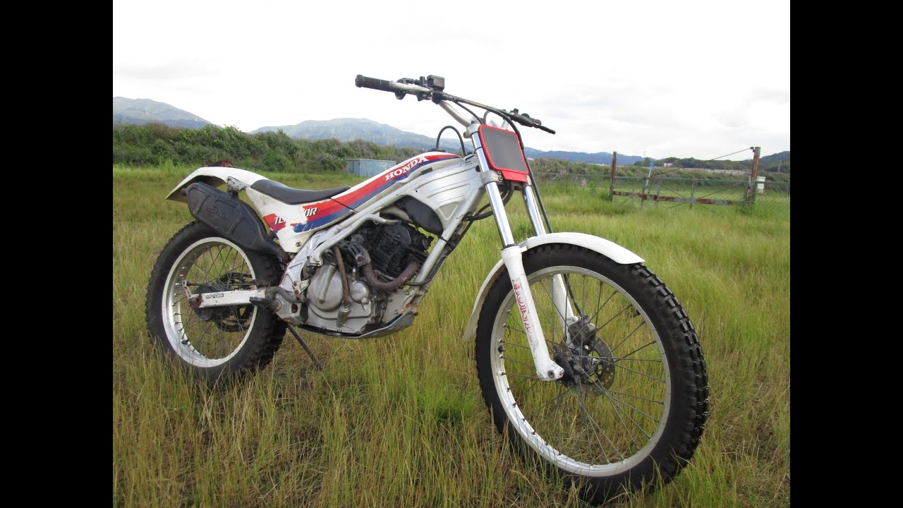☆1986年 TLR250R トライアルコンペ仕様 始動走行チェック動画
