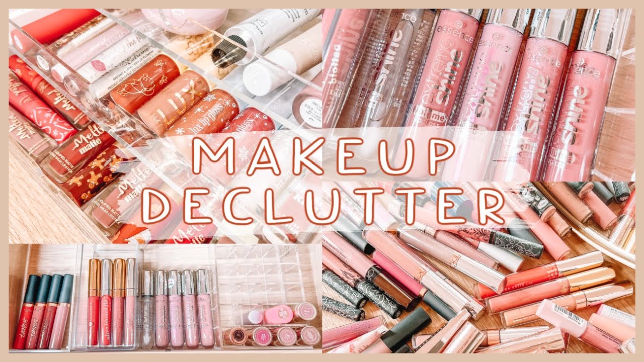 LIP PRODUCT DECLUTTER & ORGANIZATION! OVER 50% GONE!