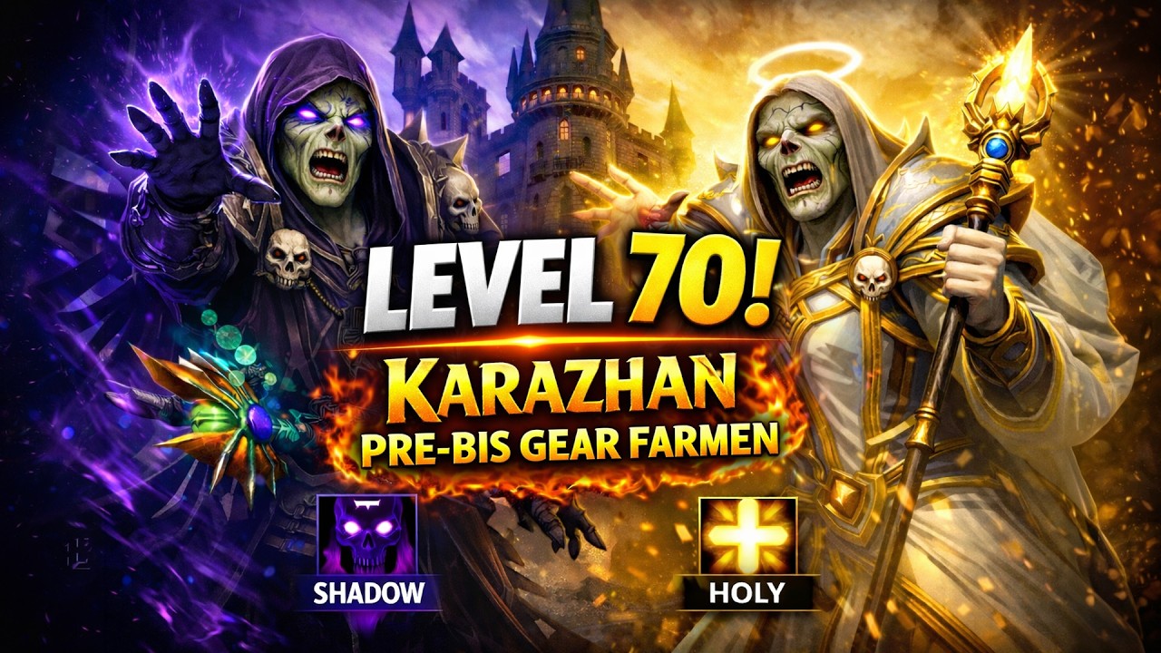 LEVEL 70!🔥 Karazhan Pre-BiS Gear Farm beginnt JETZT! | Shadow/Holy Priest Endgame Grind | 
