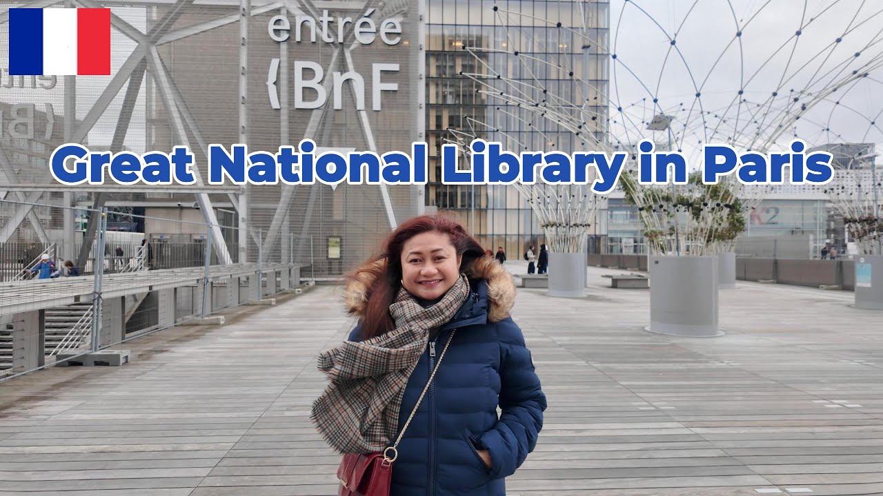 🇨🇵 WALK THROUGH TO LA BIBLIOTHÈQUE FRANÇOIS MITTERAND BNF // THE BIGGEST LIBRARY IN FRANCE  [4K]