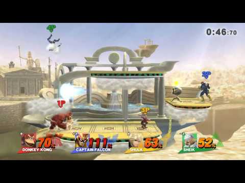 【スマブラWiiU】3P4Pリンチ　間抜けなリンチと上級者2Pの圧倒的格差
