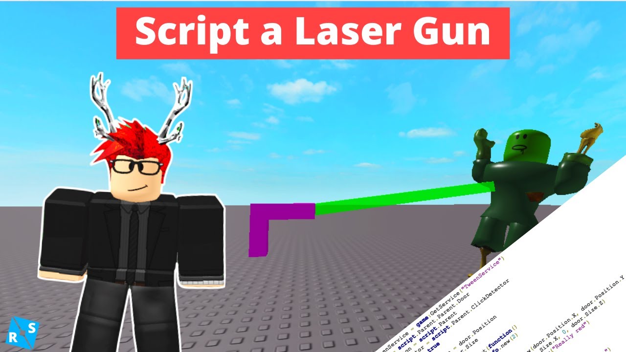 Roblox Scripting Tutorial How To Script A Laser Gun Youtube - roblox laser gun script