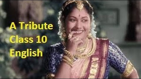 A Tribute 10th Class English Unit-4 Reading-C Savitri