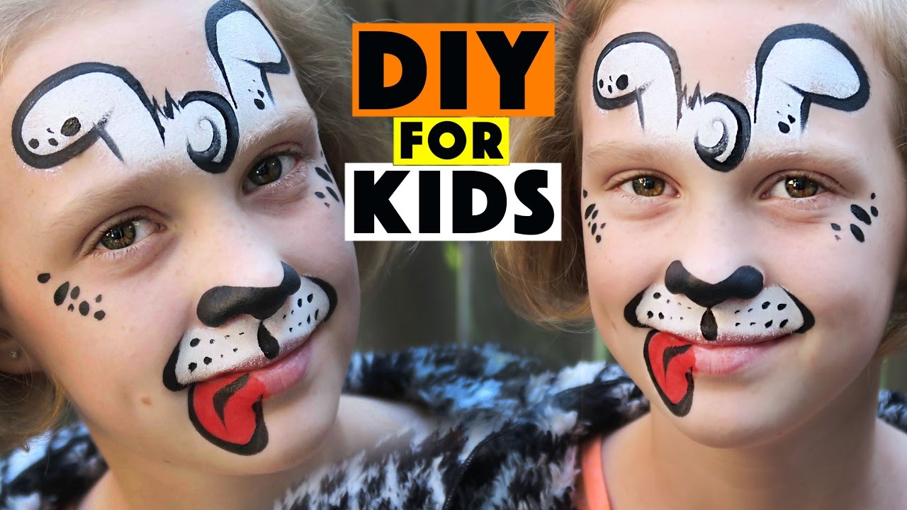 Easy Kids Cat + Dog Face Paint - Youtube