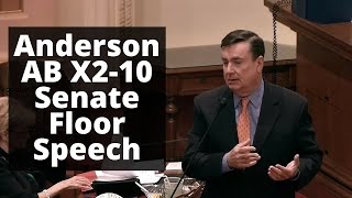 Anderson Floor Speech: ABX2 10