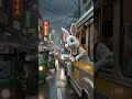 Bibi Got Stuck in Jeepney Traffic at Midnight 🌙⛈️  #shorts  #3danimation  #cutebunny