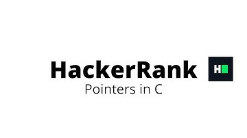 Pointers in C  || HackerRank Solution