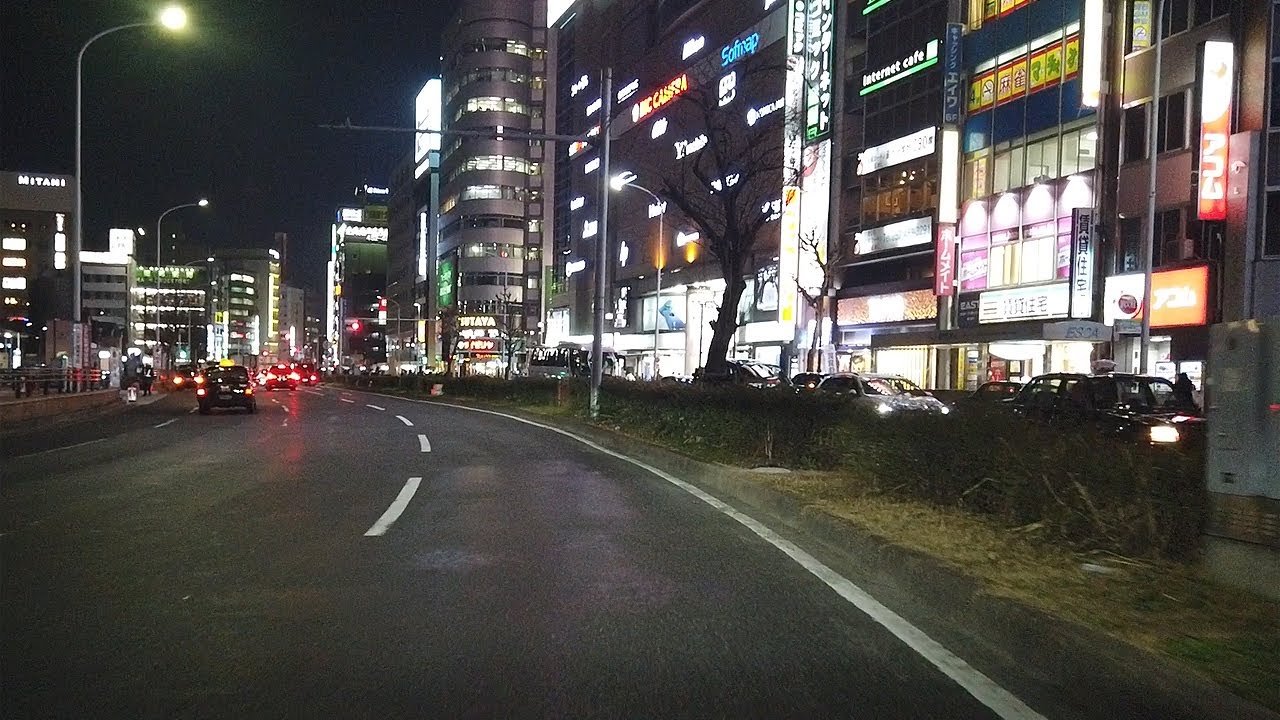 【夜ドライブ】名古屋市中村区内をだらだらドライブ【名古屋】Night Drive Nakamura-ward Area , Nagoya Japan.