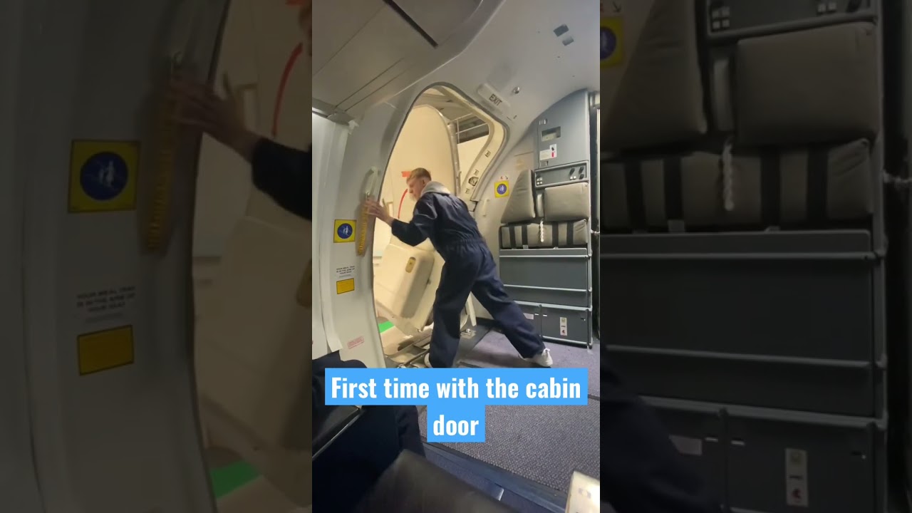 First time on the cabin door 