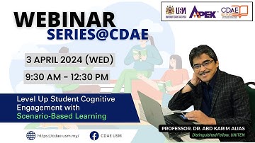Webinar@CDAE: Level Up Student Cognitive Engagement with Scenario-Based Learning