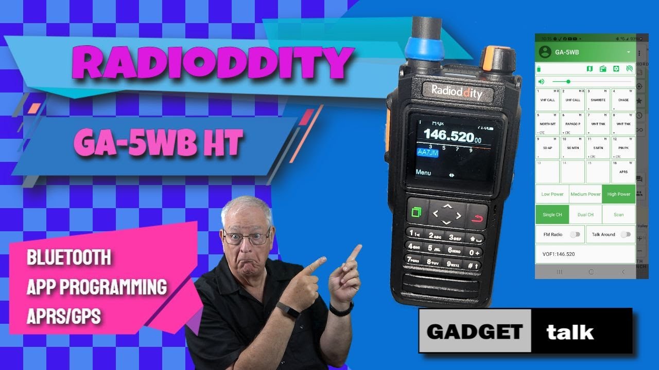GA-5WB Review and Tutorial. Dual band HT with APRS! - YouTube