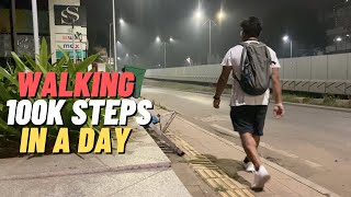 Walking 1 Lakh Steps in a Day | Inspired by @SaketGokhaleVlogs
