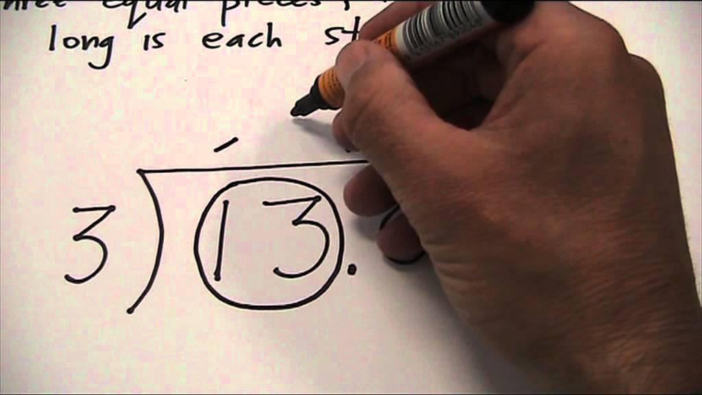 13 Divided By 3 YouTube