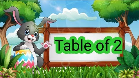 2-x1=2 Multiplication |Table of Two 2 Tables Song Multiplication Time of tables |MathsTables