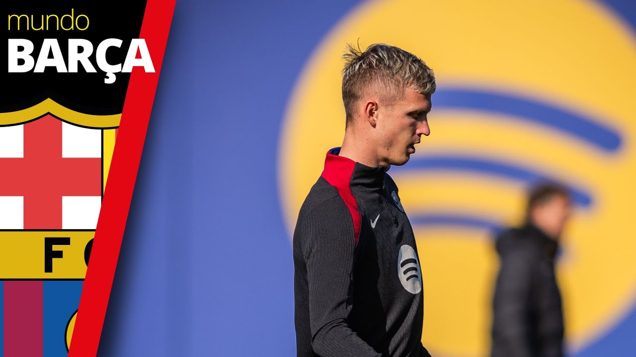 ENTRENAMIENTO BARÇA: Dani Olmo VUELVE a entrenar con el grupo y GAVI ...