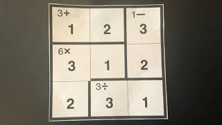 4 Basic KenKen Puzzle Rules