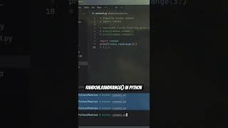 Random.randrange() in python #programming #coding #python #beginners #new #tutorial