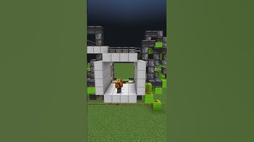 My head as a piston door #minecraft #redstone #shorts