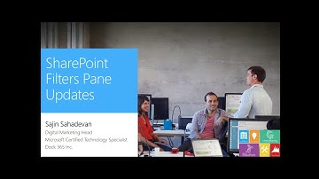 Tutorial : Working on the latest SharePoint Filters Pane feature