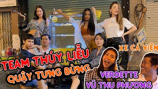 Team Thuý Liễu quậy tưng bừng xe cá viên chiên của Verdette Vũ Thu Phương