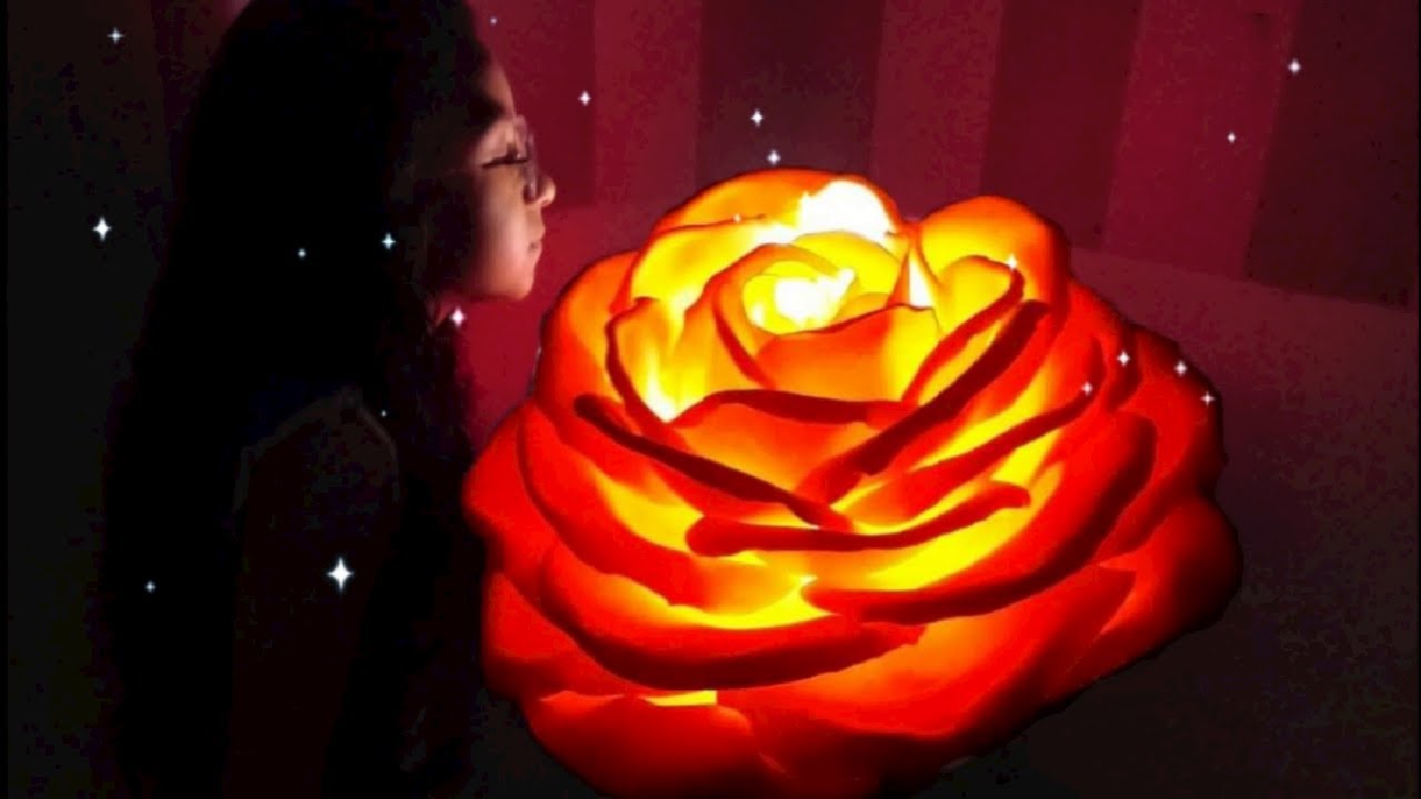 Rosa luminária gigante. Diy