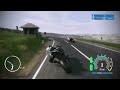 IOM TT head up race on mountain with two overtakes