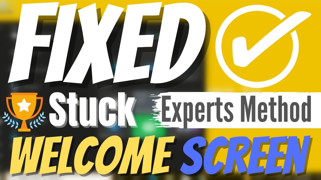How To Fix Windows 10 Stuck On Welcome Screen ( QUICK ADVANCED FIX ...