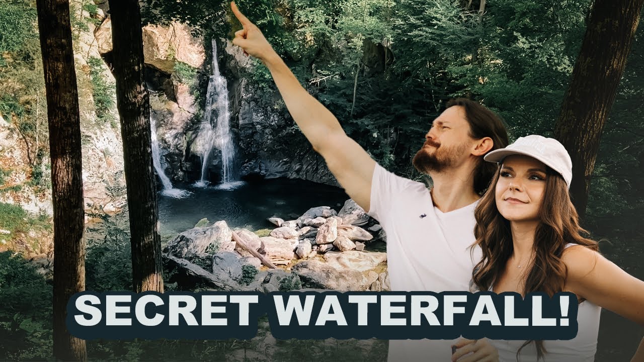 We explore a hidden waterfall!