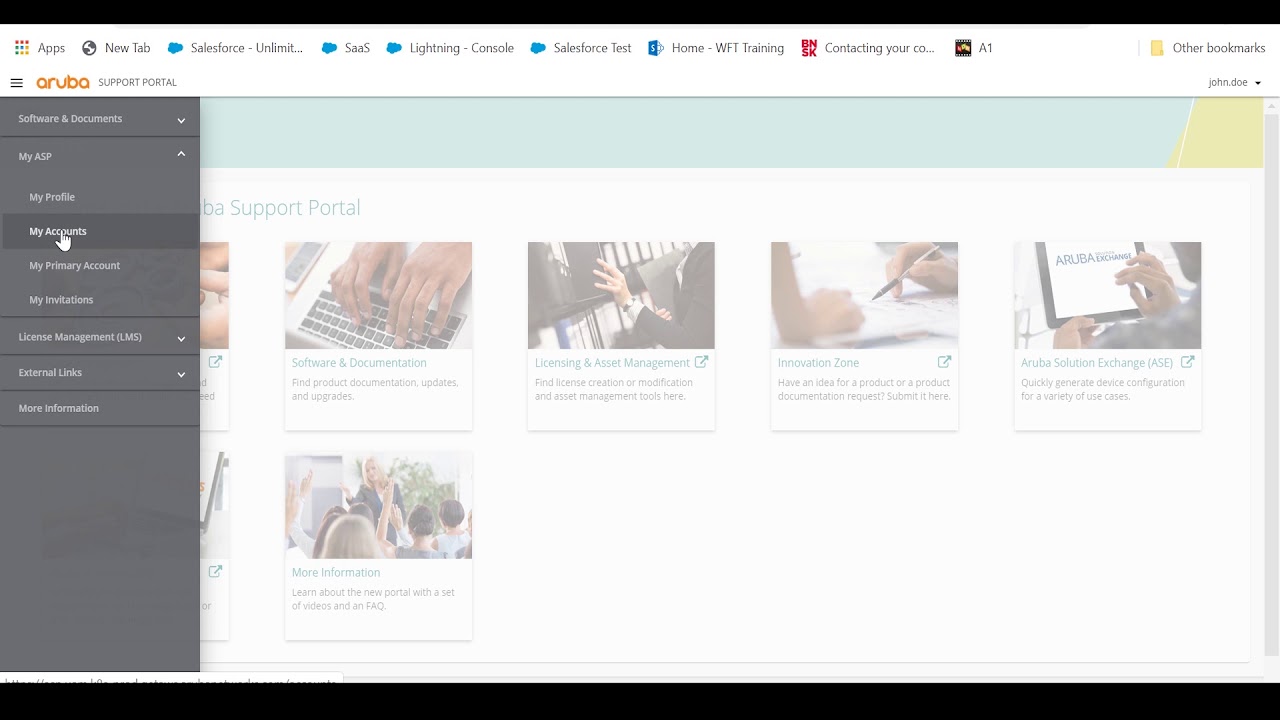 Aruba Support Portal
