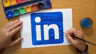 How to draw the Linkedin logo