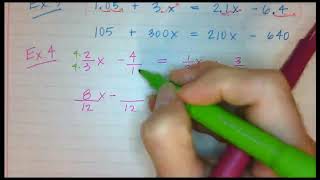 Clearing the Fractions and Decimals