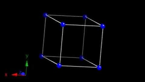 Crystallography: Tetragonal-P lattice. One of the 14 Bravais lattices.