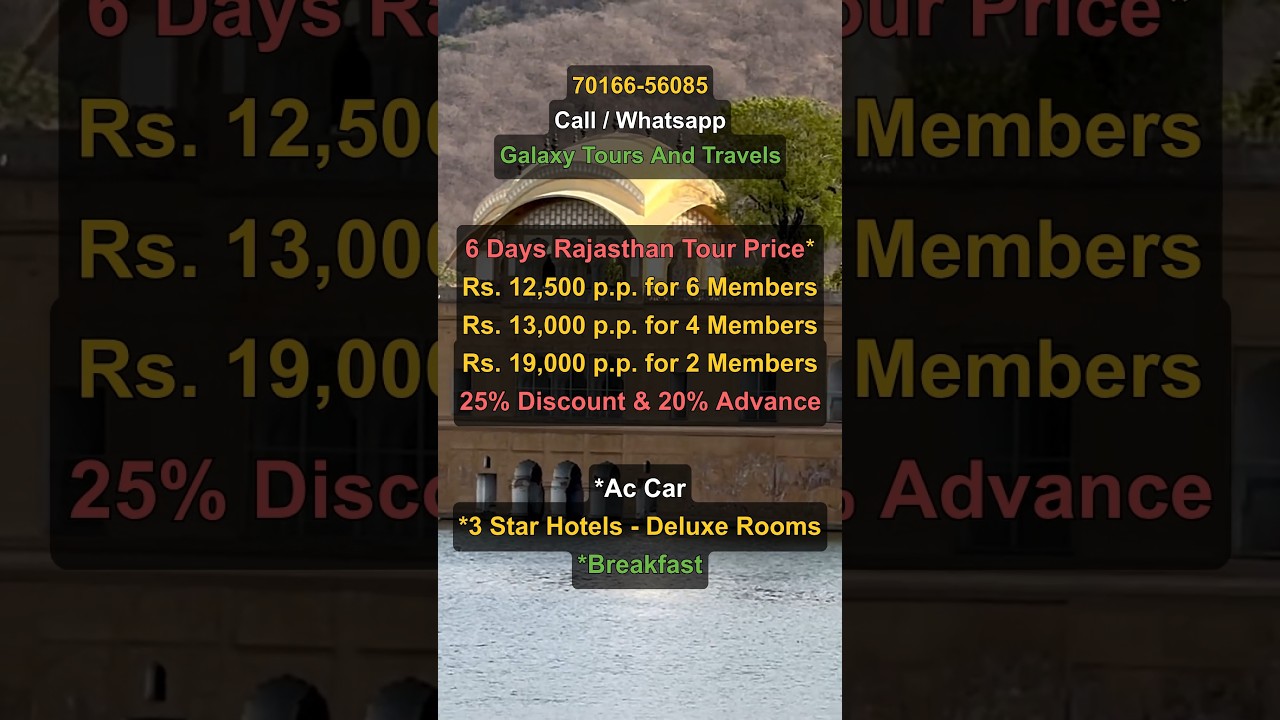 6 Days Rajasthan Travel Plan | How to Reach, Best Time to Visit, Detailed Itinerary, Cost & Package