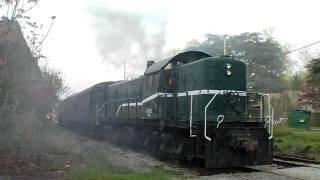 Alco RSD1 #8652 Starting on a cold fall morning