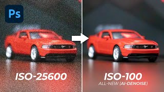 1-Click Remove Noise with AI-Denoise in Photoshop | Remove High ISO Noise