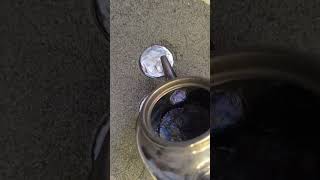 Mysterious lead discs found in the sand#metal #strangefind #foundinsand