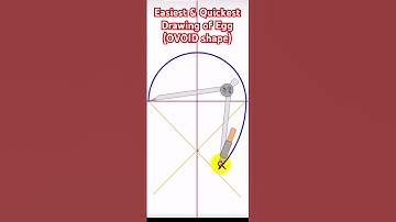 How to draw Chicken Egg in 15 seconds Ovoid Geometry shape Compass Ruler Crazy Hilarious Joke Method