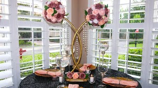 How I Transform $1 Hula Hoop into A Unique Lavish Centerpiece | Easy DIY