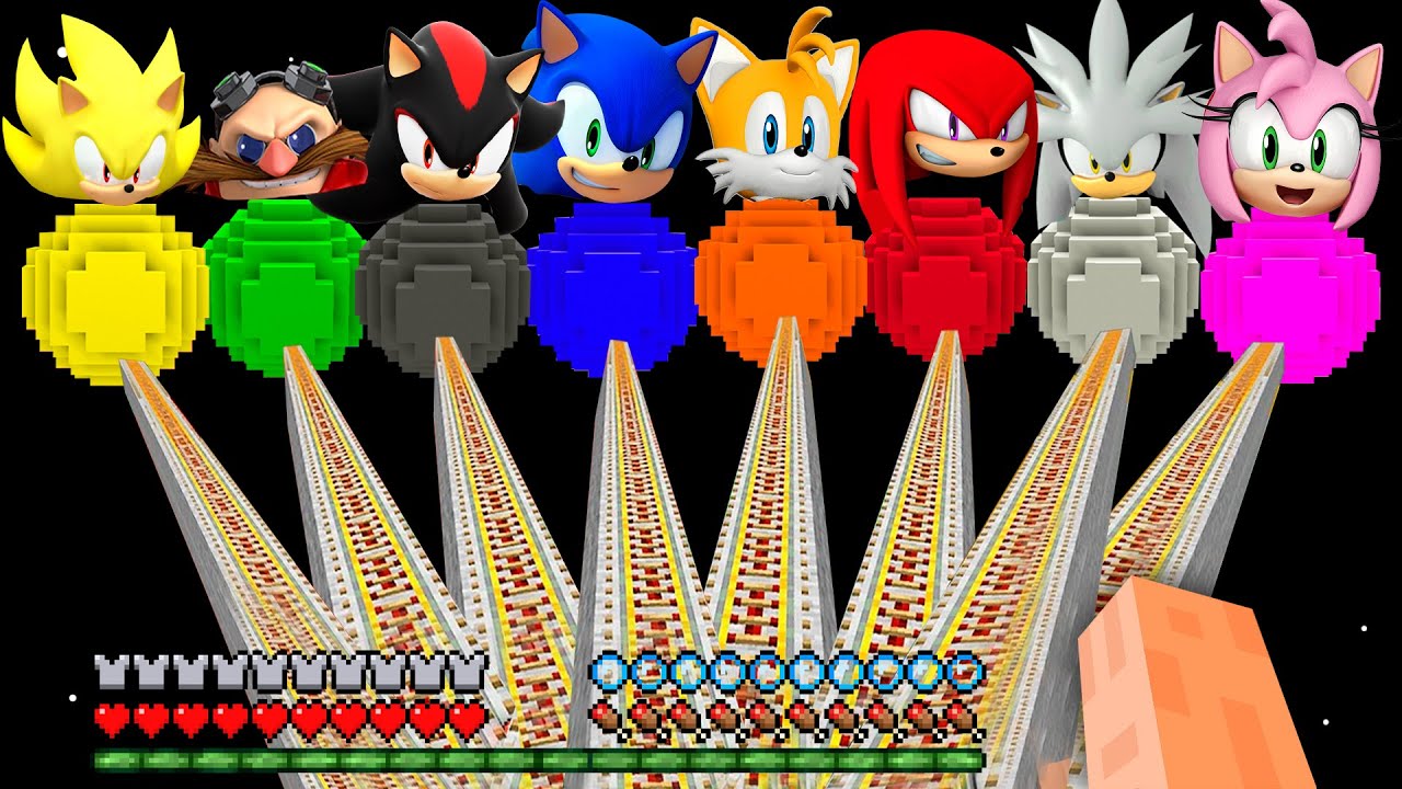 I Found new SECRET ROAD to SONIC KNUCKLES SUPER TAILS AMY ROSE EGGMAN SHADO...