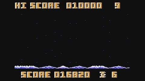 Commodore 64: Starforce Fighter game ending by Mastertronic