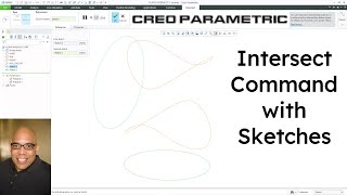 Creo Parametric - How to Use the Intersect Command with Sketches