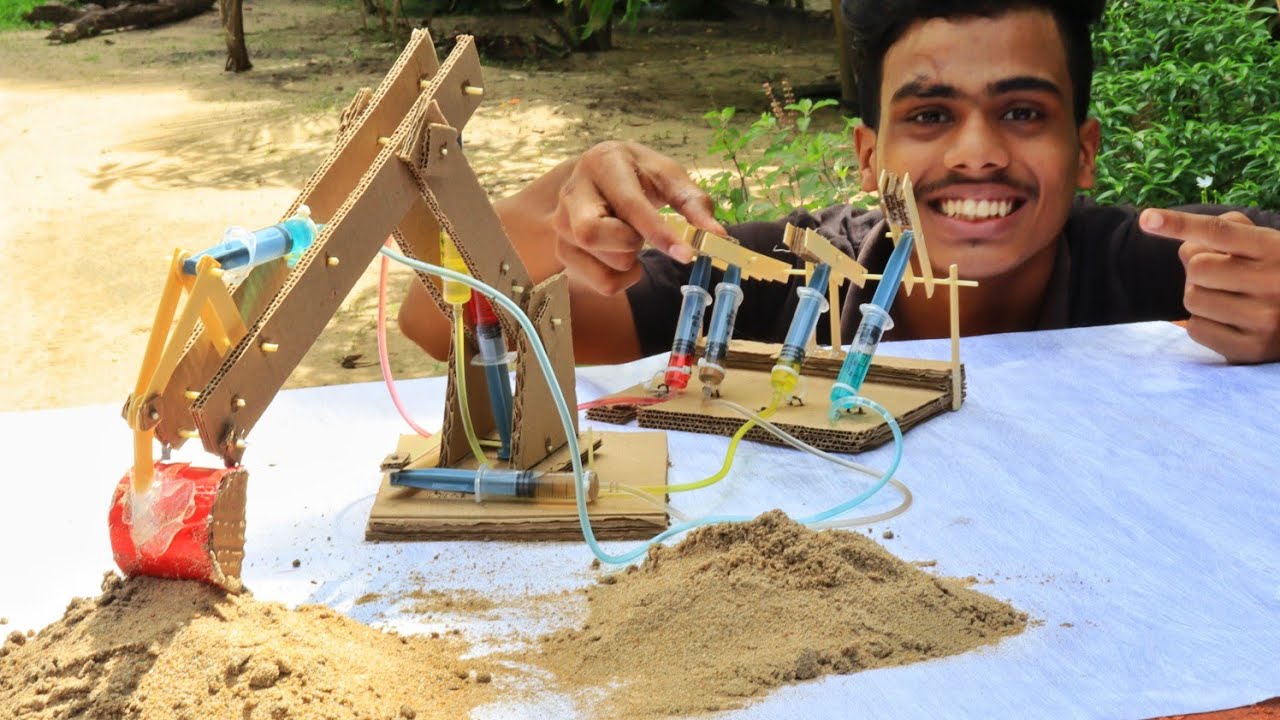 Homemade jcb making🔥 How To Make A Hydraulic JCB At Home Oxten