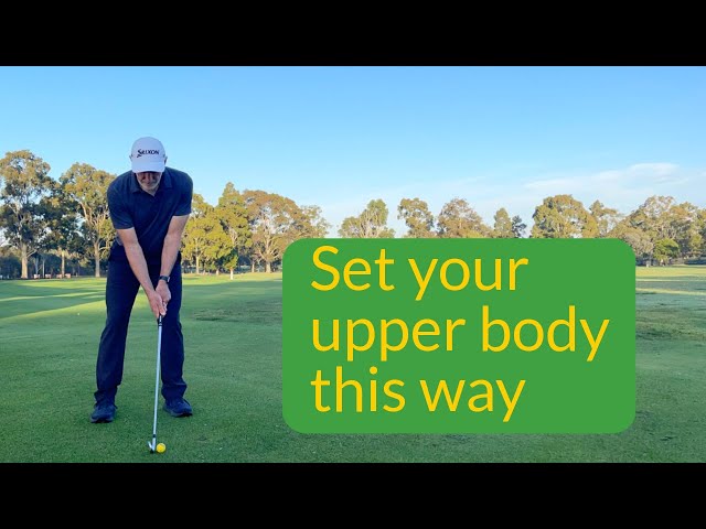 Upper body position at address for golfers golf swing 