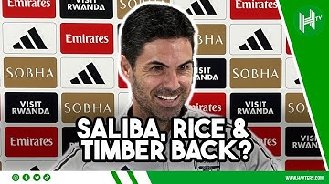 Timber, Saliba and Rice UPDATE! | Mikel Arteta | Arsenal v Wolves