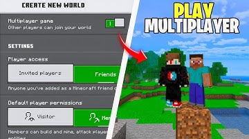 How to Play Multiplayer in Minecraft PE 1.21 | Play Online with Friends
