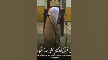  إِنَّ قُرْآنَ الْفَجْرِ كَانَ مَشْهُودًا                             #القرآن_الكريم #تلاوة_خاشعة